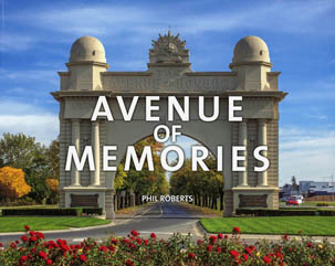 colour photo of the avenue of memories book cover