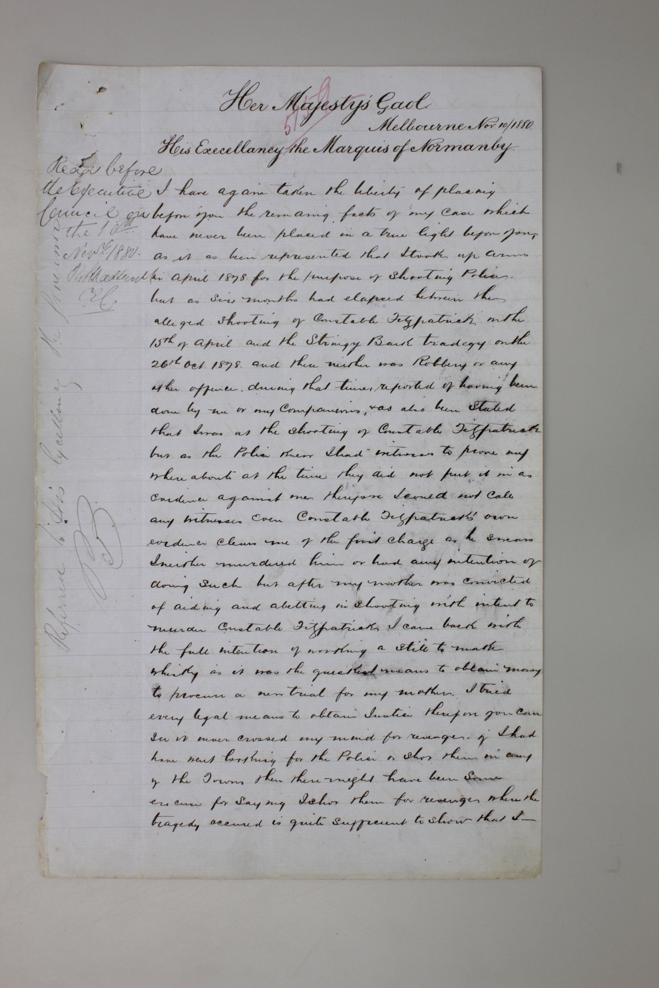 A photo of a hnadwritten letter