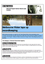 Melbourne Water Case Study Cover