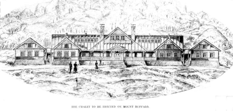 Proposed design for Mount Buffalo Chalet