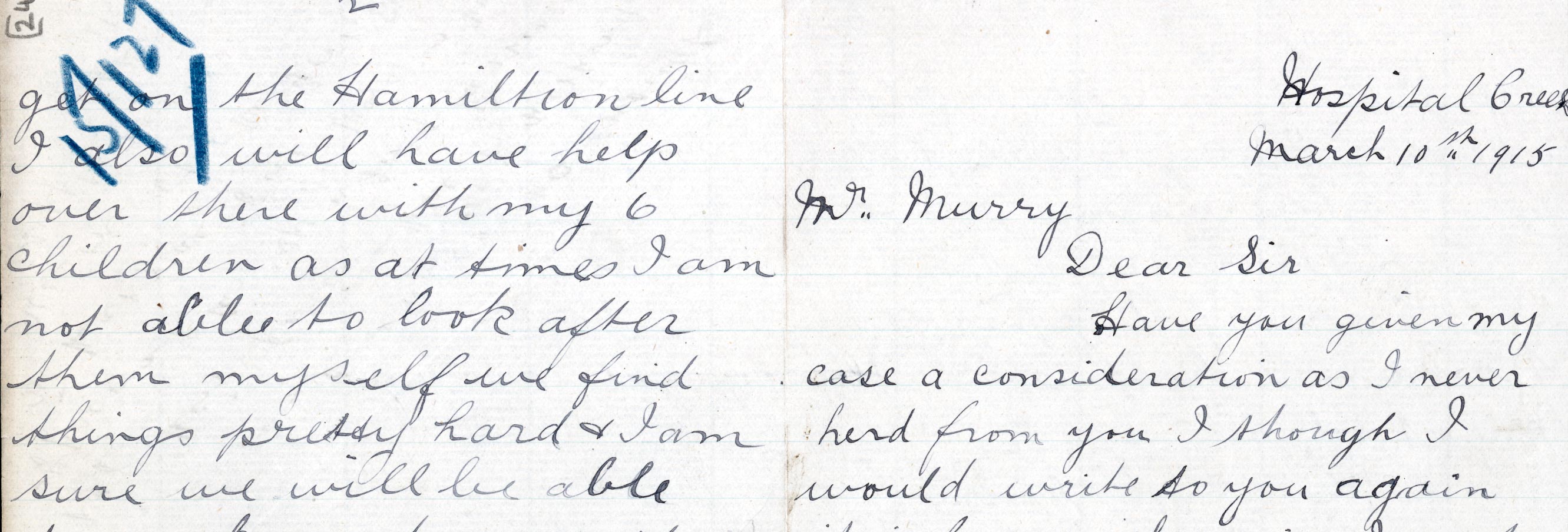 letter from Percy Pepper, 1694 P0 Unit5 Bundle Page 249 & 249a An image of a handwritten letter
