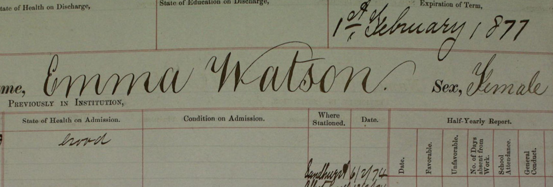 Document relating to Emma Watson 