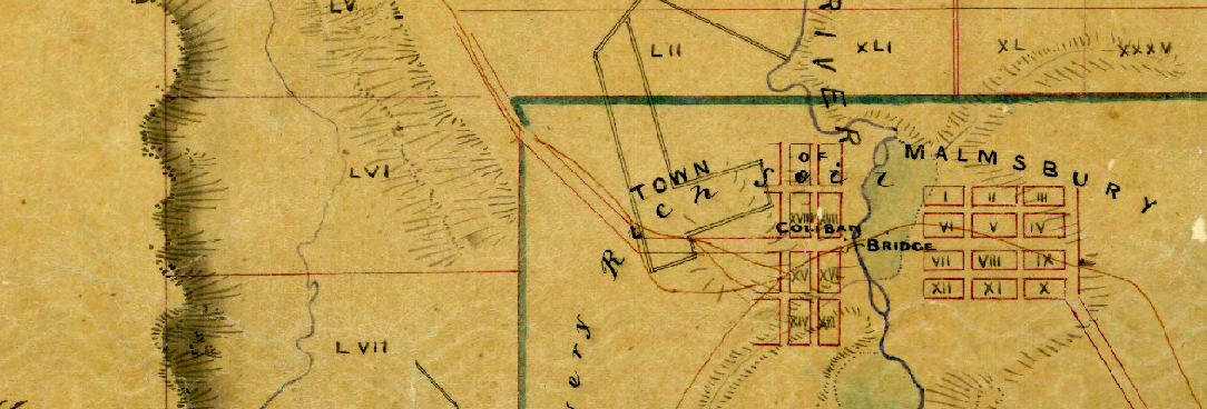 Detail of a goldfields map