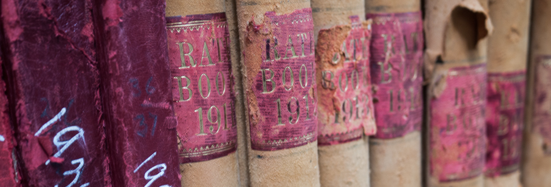 spines of historic volumes