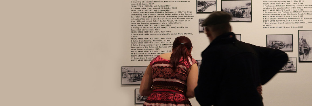 Careers people looking at exhibition