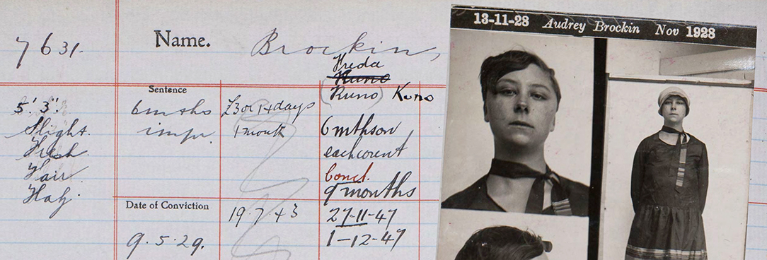 Detail of Freda Kuno's criminal file
