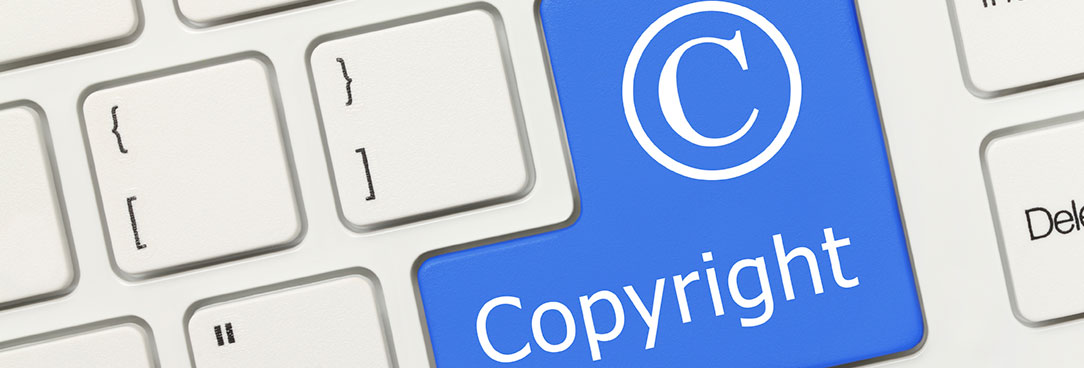 copyright key on a keyboard