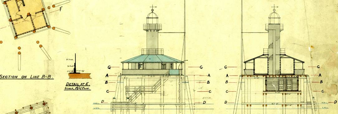 Detail image of VPRS 16723/P1, Pile Light House, Port Gellibrand, contract drawing signed 22 January 1906.