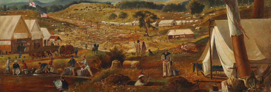 gold diggings painting