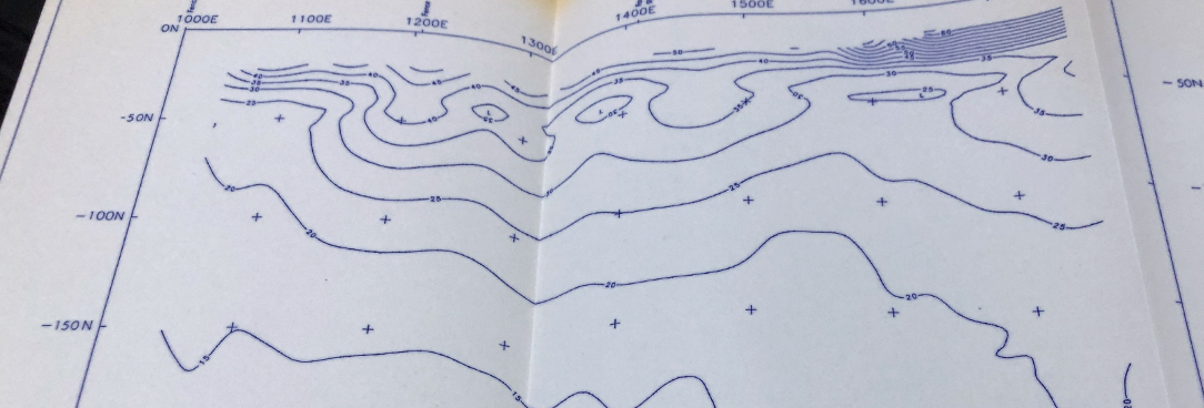 mining map drawn in blue ink