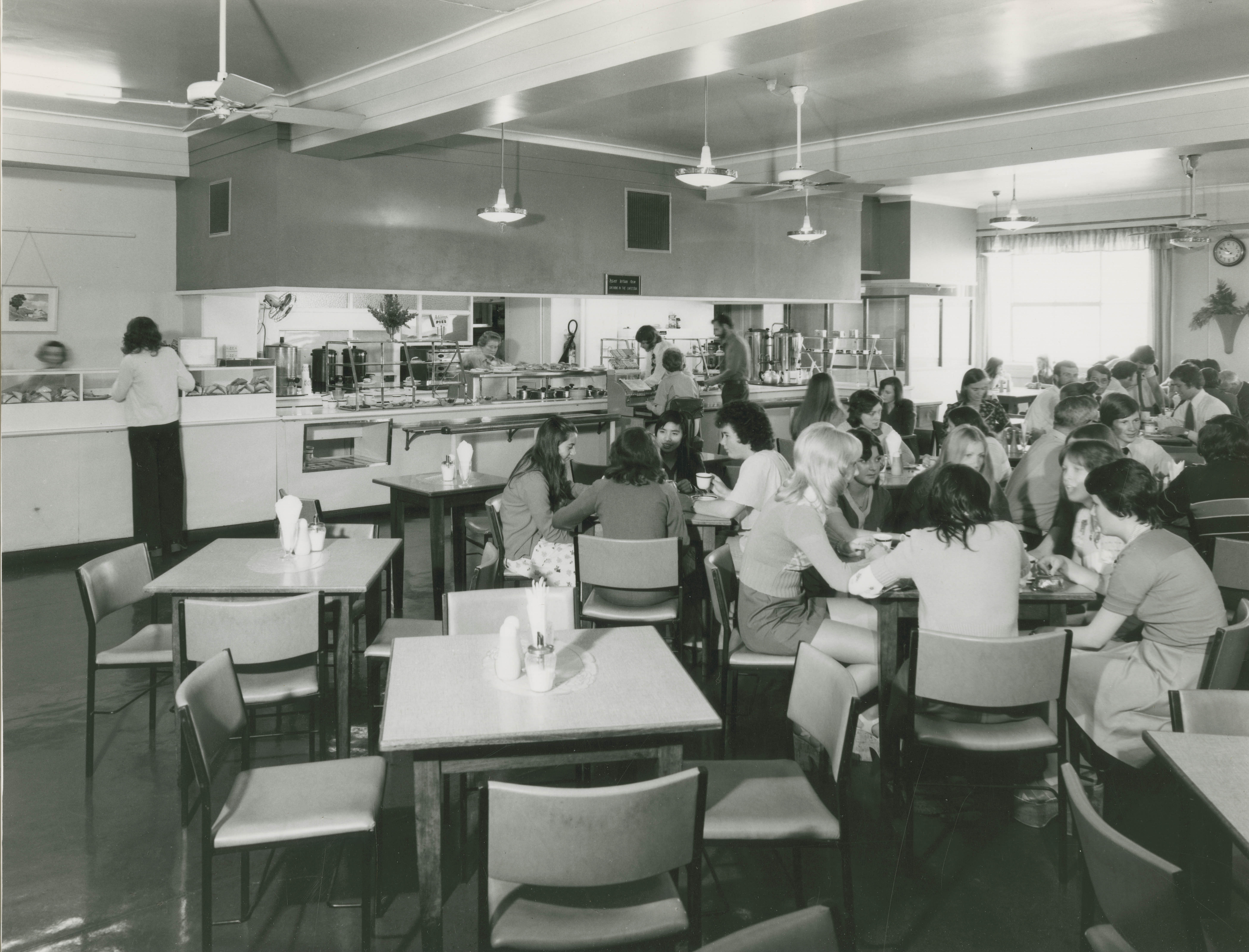 Stae Bsank of Victoria staff cafeteria,1974
