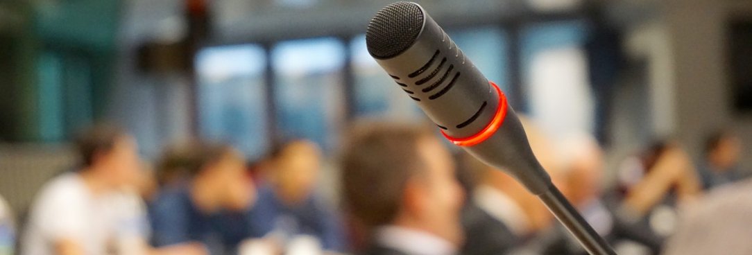 RMN microphone at an event