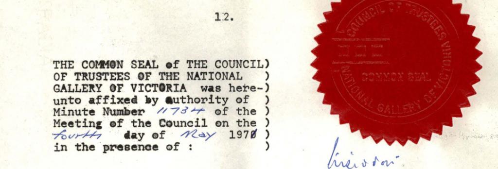 Colour image of common seal document