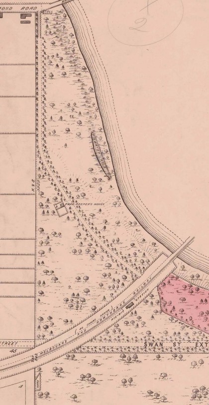 Detail of previous image. Note the Pic Nic Station, which served visitors to Richmond Park