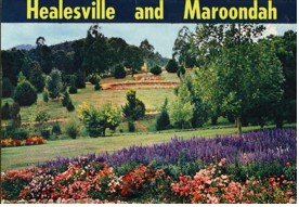 Postcard of Maroondah Reservoir Park, post 1952.