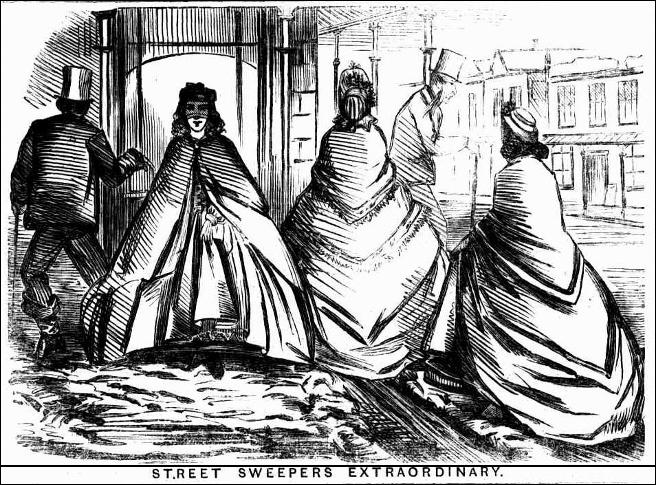 women wearing fluffy dresses on the footpath