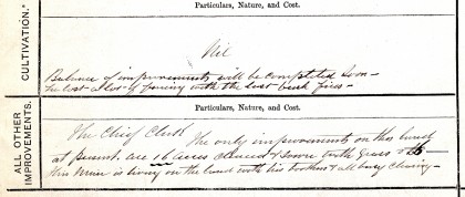 Detail from Crown Lands Bailiff’s report, 12 May 1891