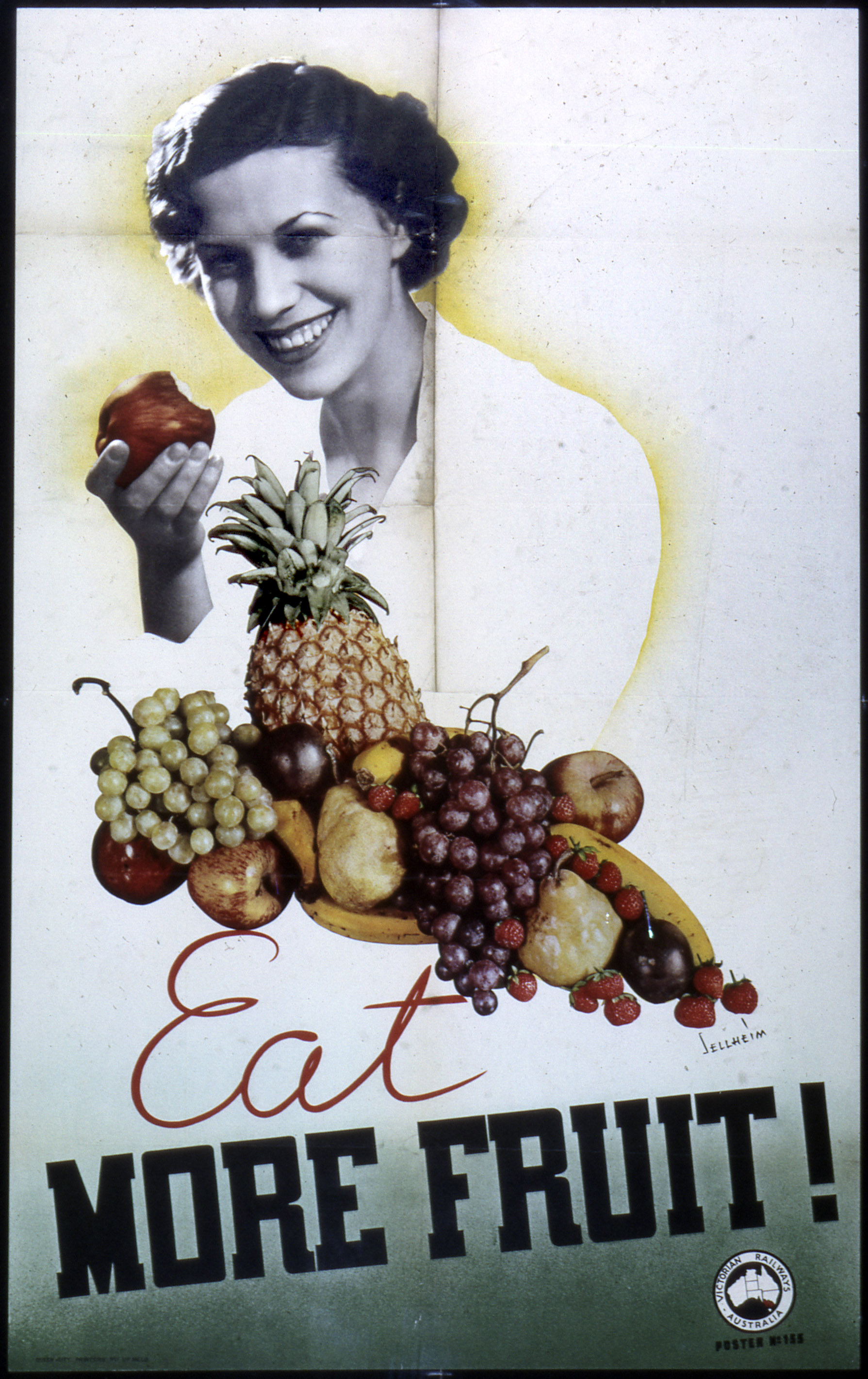 Eat More Fruit poster by Gert Sellheim, circa 1930s