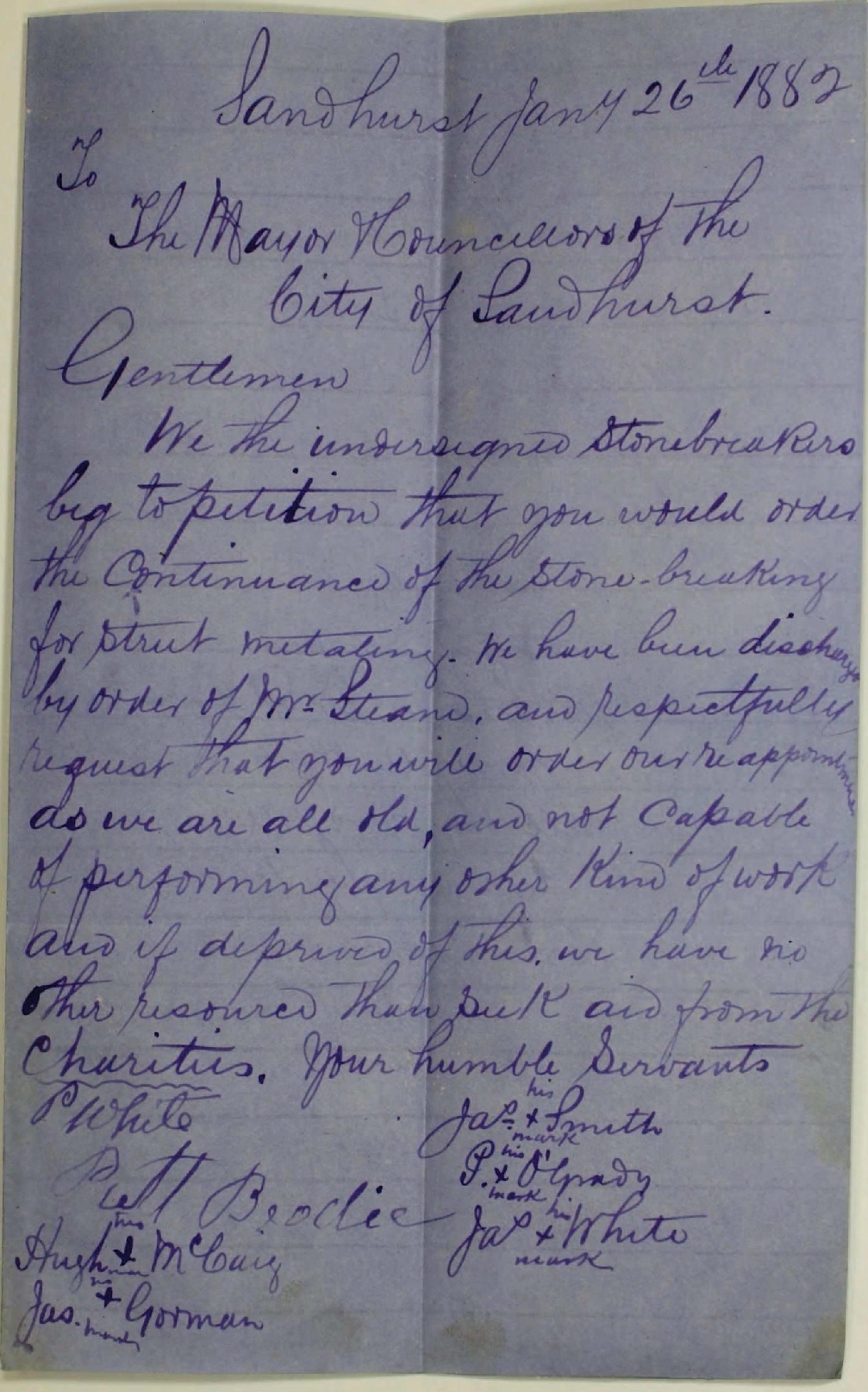 Old document in handwriting 