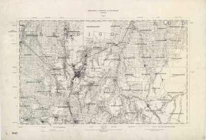  PROV, VPRS 8168/P2, Unit 1674, Geodetic Survey of Victoria, Division E, showing the town of Baringhup in the bottom left hand corner.