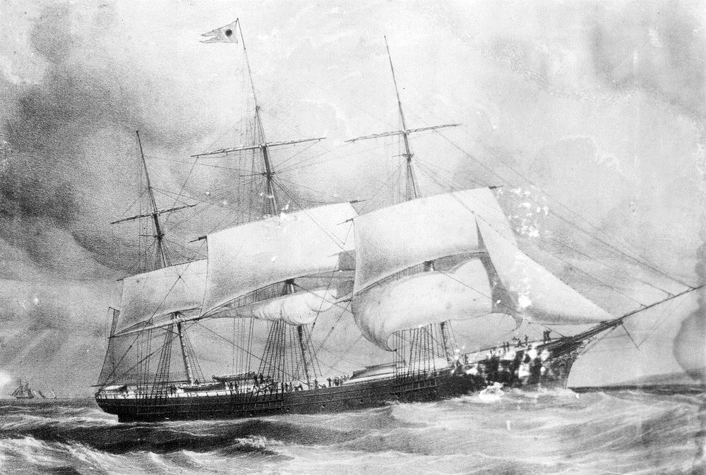sketch of a ship