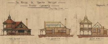 Old plan of tea house in Fitzroy