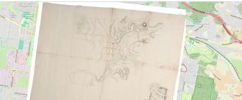 Map showing the route taken by Police at Eureka Stockade