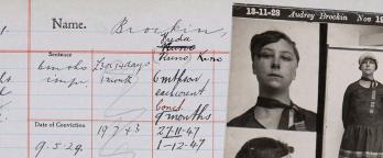 Detail of Freda Kuno's criminal file