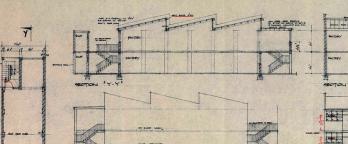 Detail of an architectural drawing