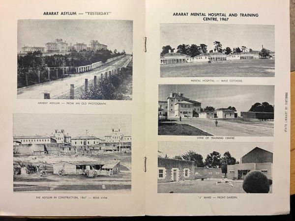 book pages about the asylum