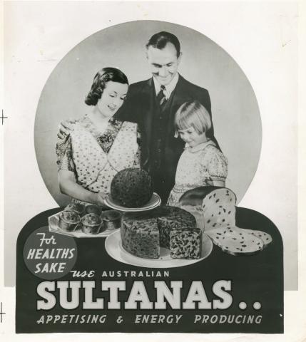Sultana advertisement, circa 1950s. 