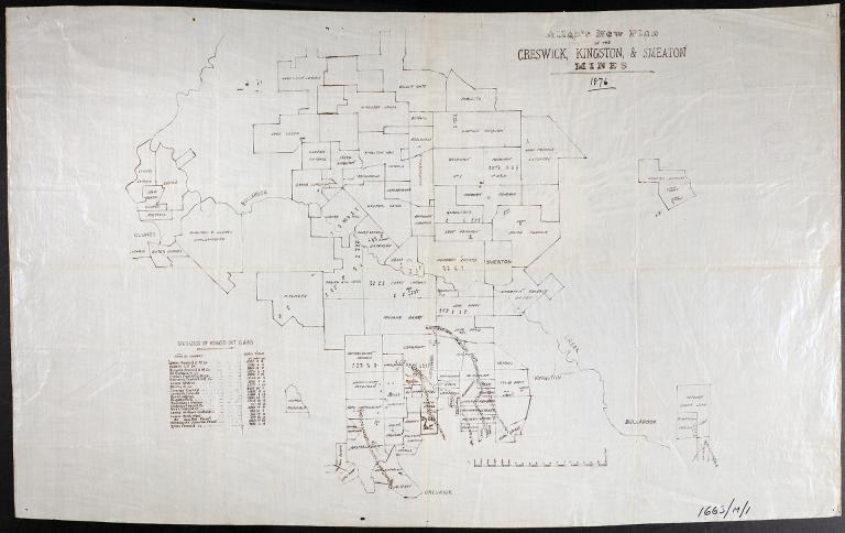 old plan of Creswick