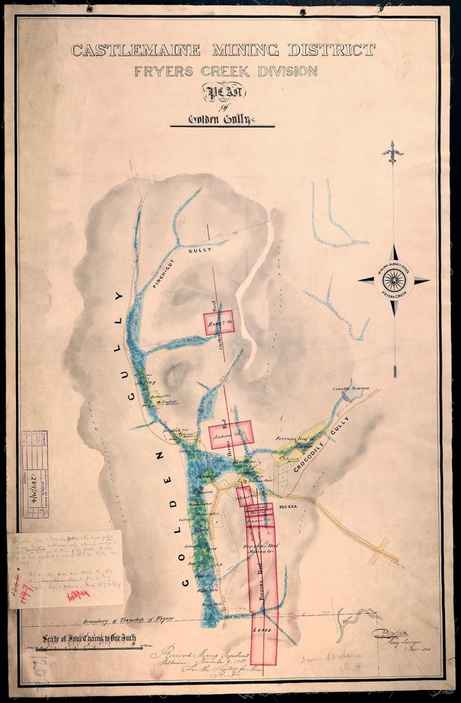 old map of Castlemaine