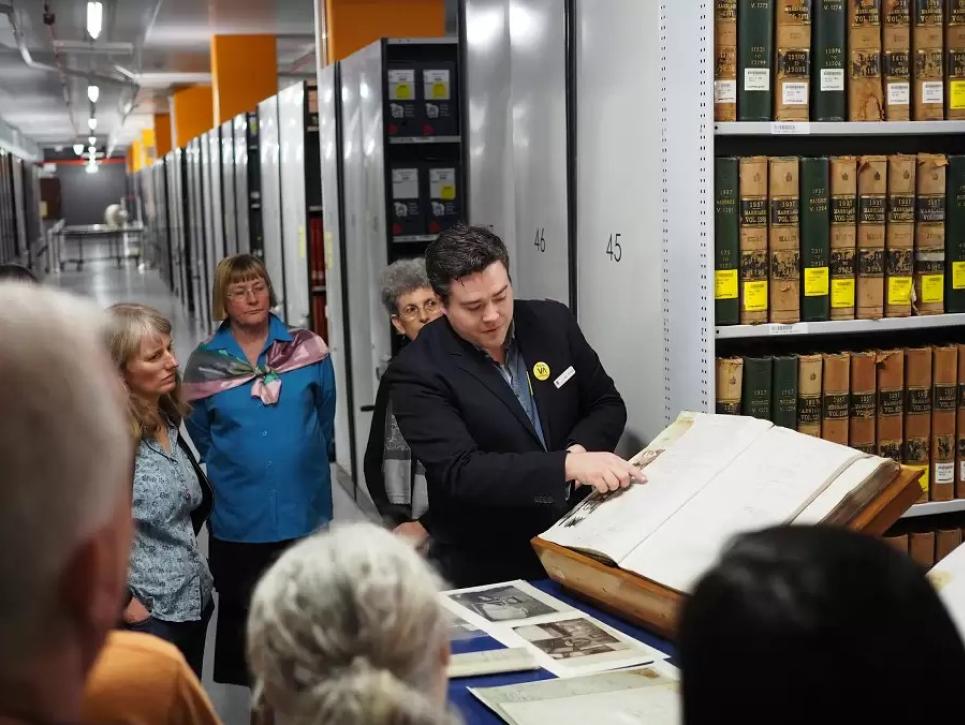 Tour guide at the Victorian Archives Centre